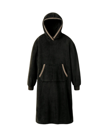 UGG 1158532 Black UGGfluff Oversized Hoodie Lounger Myelflingerie.com